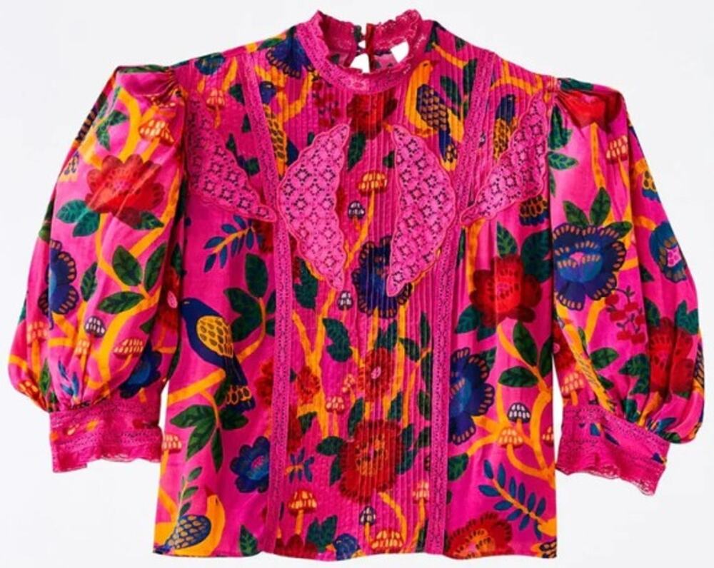 FARM Rio Pink Sweet Forest Blouse - Picture 7 of 7